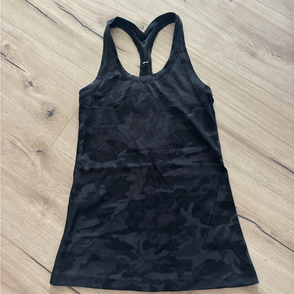 lululemon athletica Black Camo Tank Top